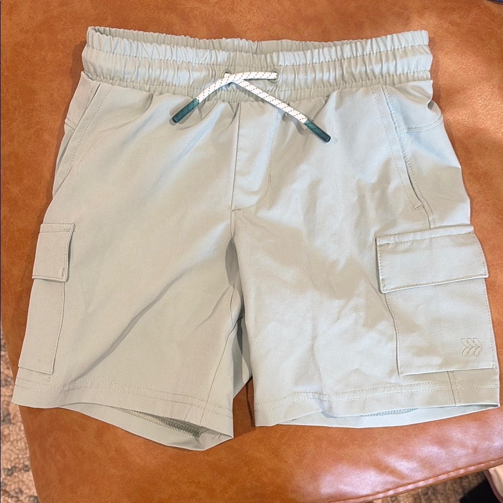 Boy’s All in Motion Light Green/Grey Cargo Shorts - Size XS/S